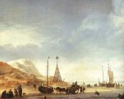 Beach Scene - 小威廉·凡·德·维尔德